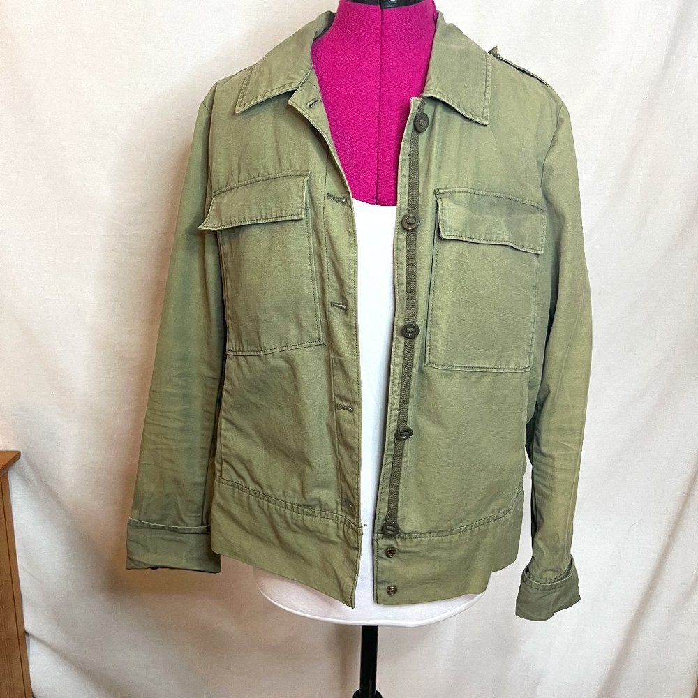 Womens Gap Olive Green Utility Jacket size Medium